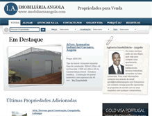 Tablet Screenshot of imobiliariaangola.com